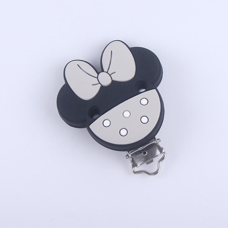 3Pcs Silicone Heart Shape Pacifier Clip DIY Baby Soother Nursing Dummy Holder Draft Teething Molar Toys Clips BPA Free