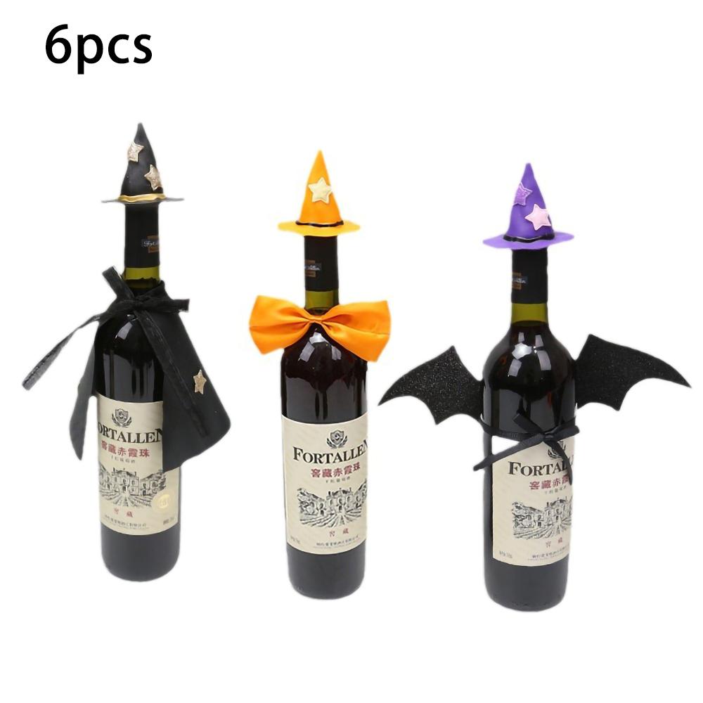 

Halloween Mini Witch Hat Wine Bottle Decoration Halloween Party Wine Bottle Hat Decoration Scene Layout Props