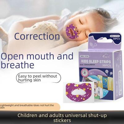 Children's Sleep Mouth Tape: Breath Correction Patch To Prevent Open-Mouth Sleeping