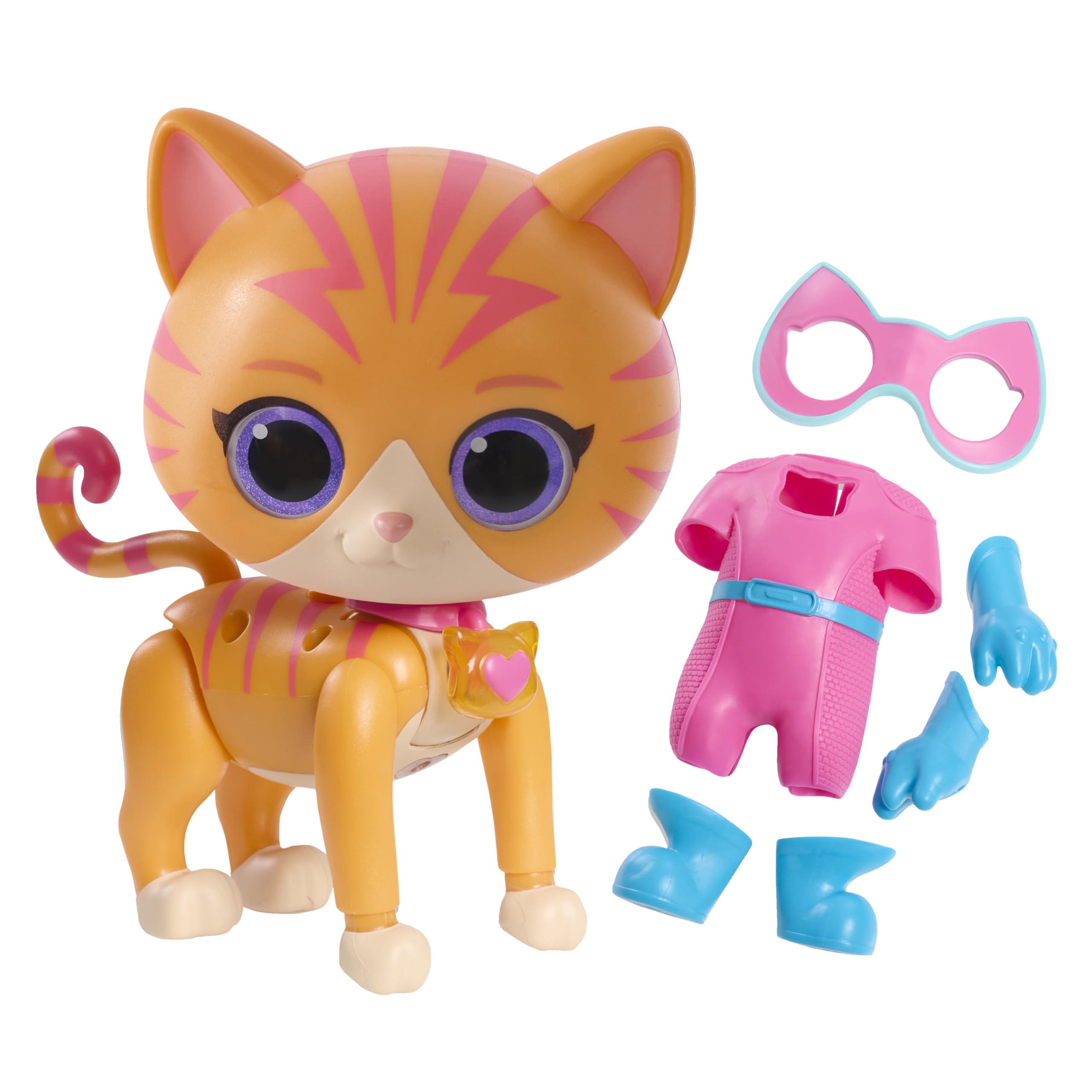 

Just Play Disney Junior Super Kitty Cat-tastic Transforming Genie Light and Sound Figure, Ages 3 and Up