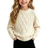 Kids Color Cotton Pullover Neck Sweater for Boys and Girls
