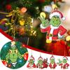 Christmas Tree Decorations Tree Acrylic Ornaments Xmas Tree Hanging Pendants Decor 2D Flat