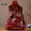 Schlangenstatue mit chinesischem Sternzeichen, kleine hölzerne Feng-Shui-Tierfigur, Schlangenskulptur zum Neujahrsfest 2025, Heim- und Bürodekor für Glück, Erfolg, Reichtum