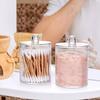 2/3/4Pcs Dust-proof Qtips Storage Holder Set Save Space Apothecary Container Jar  Cotton Pad