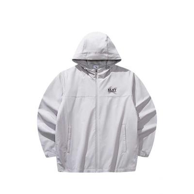 Basketball Series Hooded Solid Color Letter Water-Resistant Jacket Men Jackets 152611602-1