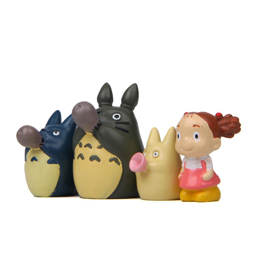 Resin Cartoon My Neighbor Totoro And Mei Miniature Garden Decor For Diy Landscaping And Collection