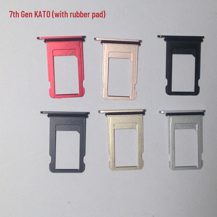 

Лоток для SIM-карты iPhone 7 с водонепроницаемым резиновым кольцом Matte Black SIM Tray with Rubber Ring