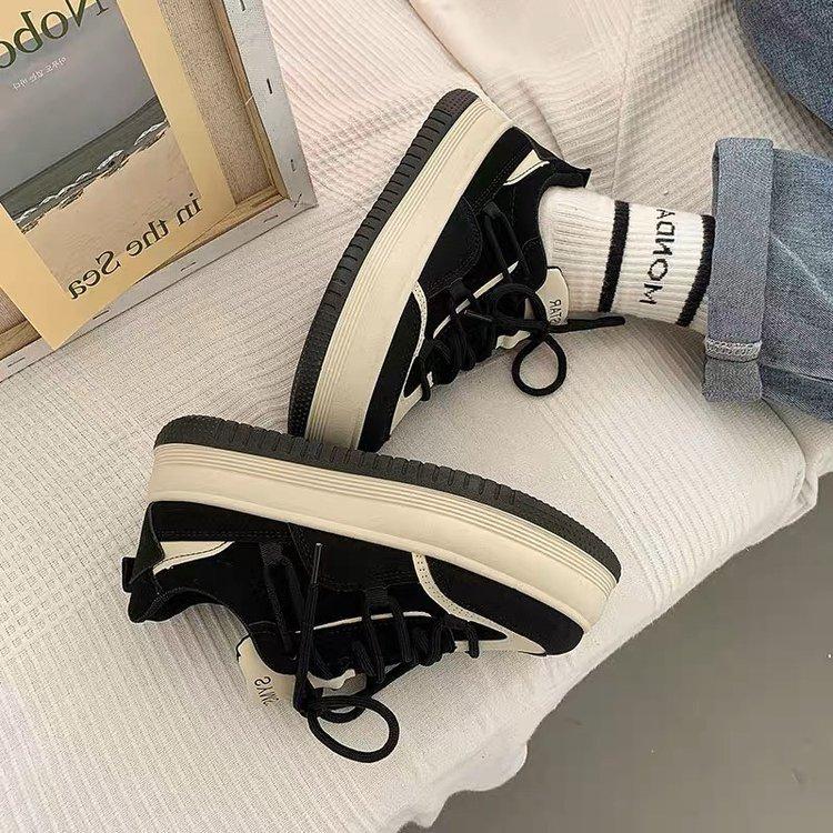 Shoes Women's Spring New 2025 Summer Japanese Platform Sports Board Shoes Ins Trendy Fashion Versatile Niche Women's Shoes