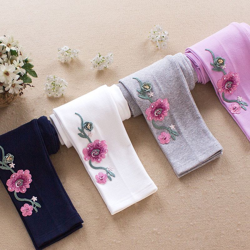 Mädchenleggings für Sommer-Oberbekleidung, mittelgroße bis große Kinder- und Mädchenhosen aus dünner Baumwolle, mückenabweisend