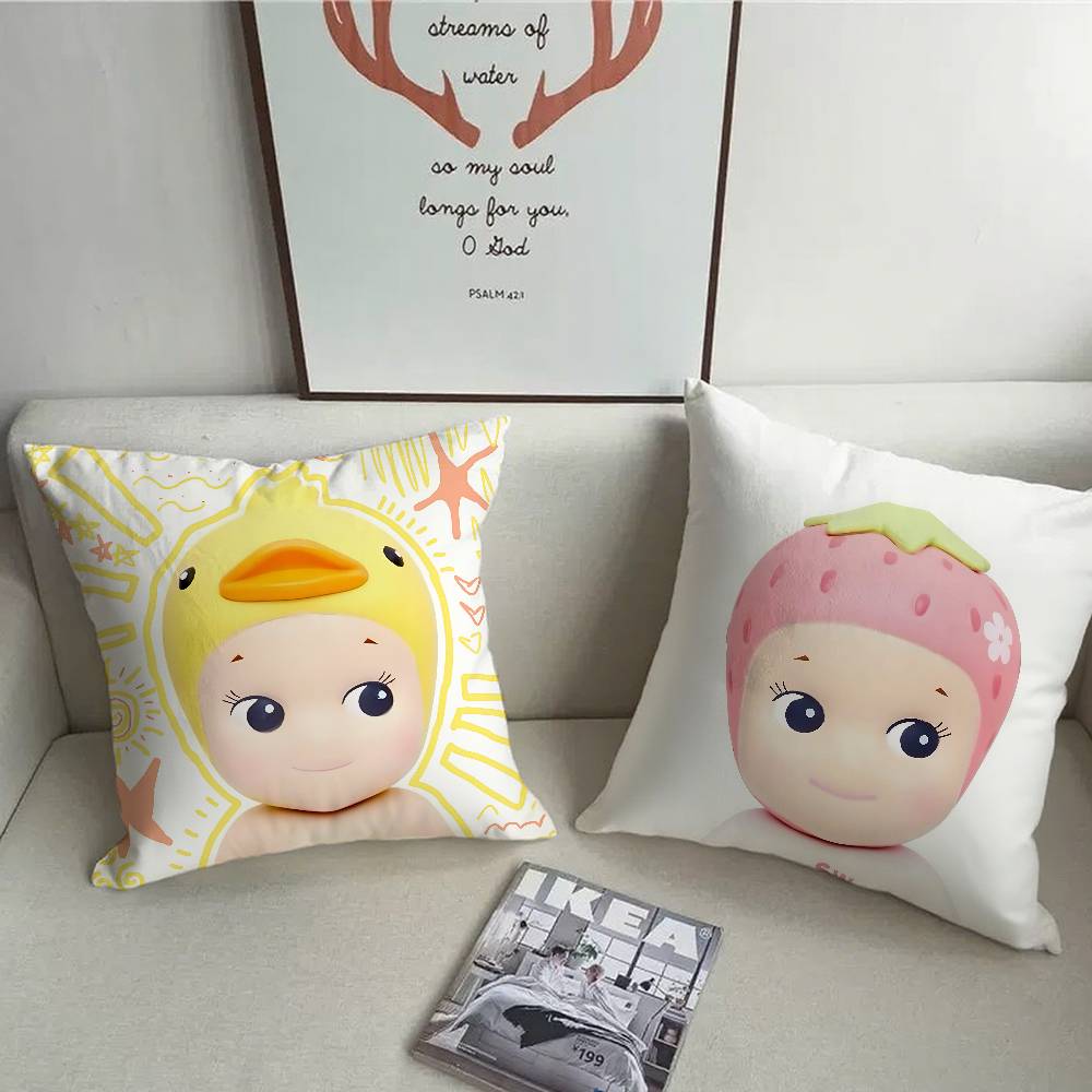 Cute E-elemental Kawaii Pillow Case Home Decor Throw For Sofa Bed Car Room Decor Gift Idea