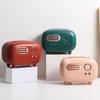 Retro Radio Model Tissue Box Desktop Paper Holder Napkin Case Organizer Ornament Home Decoration Durable Living Room Table Tissue Paper Storage Box