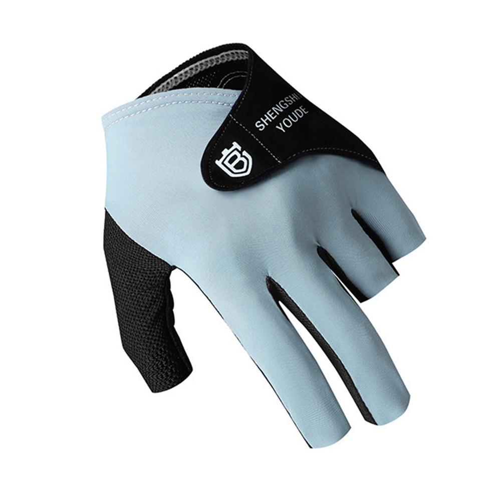 Left Hand Billiards Glove Non Slip Billiard Training Gloves Half Fingers Glove  Fitness Accessories
