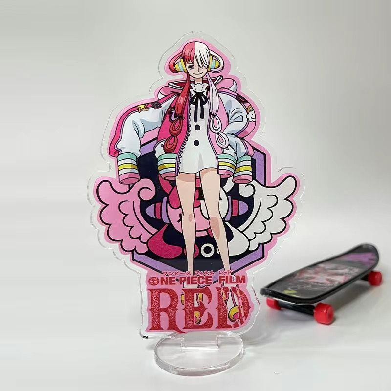 One Piece Acrylic stand plaques elegant and sophisticated creative cartoon gifts for office desk decoration Rock style attire