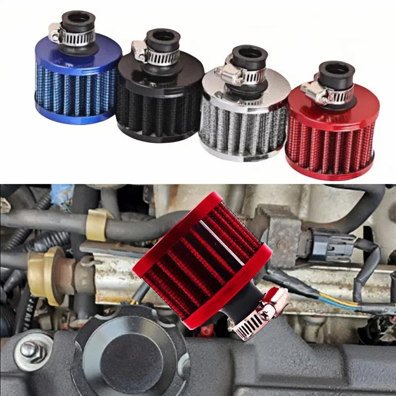 Langlebige universelle Schnittstelle Auto-Luftfilter Hoher Durchfluss Mini-Motorrad Kaltluftansaugung Pilzkopf 12mm Kurbelgehäuseentlüftungsabdeckung