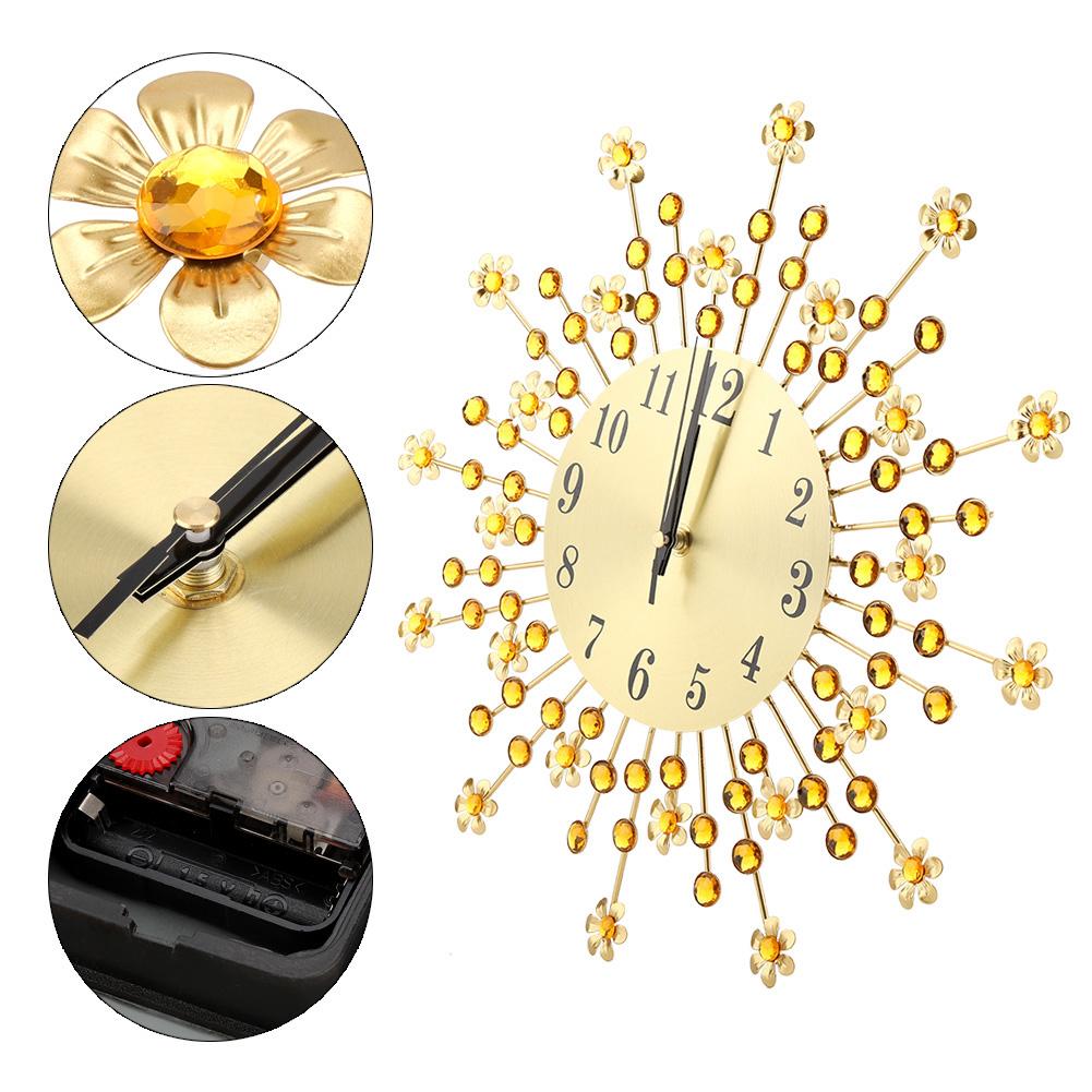 European Flower Shaped Wall Clock, Unique Ing Clock for Bedroom or Living Room, Ideal for Friends and Families