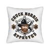 Approved Chuck Norris Square Pillow Cases  Cushion Cover Customized Zipper Decor Pillowcase for Living Room xcm