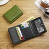 High-End Compact Student Wallet: Slim Three-Fold Coin Purse, Multifunctional & Stylish