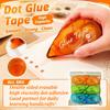 Grote Capaciteit Stippenlijm Tape, 8 Meter, Correctielint Dispenser, voor Kinder Knutselen, Scrapbooking en Schoolbenodigdheden