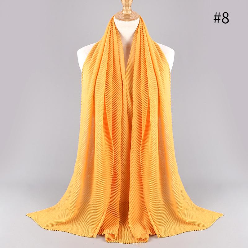 Flocked Bubble Cotton Scarf Hijabs For Muslim Women Soild Color Breathable Islamic Headscarf Arab Head Scarves