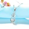 Original Design Fashion Brand Jewelry Set For Lady 925 Sterling Silver Color Color CZ Pendant Necklace Earrings Sets For Women
