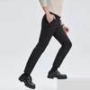 Qipilong Men's Fleece-Lined Straight-Leg Casual Pants
