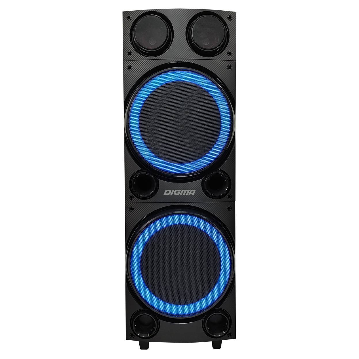 

Музыкальный центр Digma Ms-14 Black 600w FM Usb Bt Micro SD