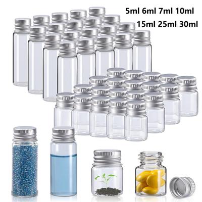 5 ml 6 ml 7 ml 15 ml 25 ml Puste szklane butelki Puste butelki Butelki Słoiki z zakrętką
