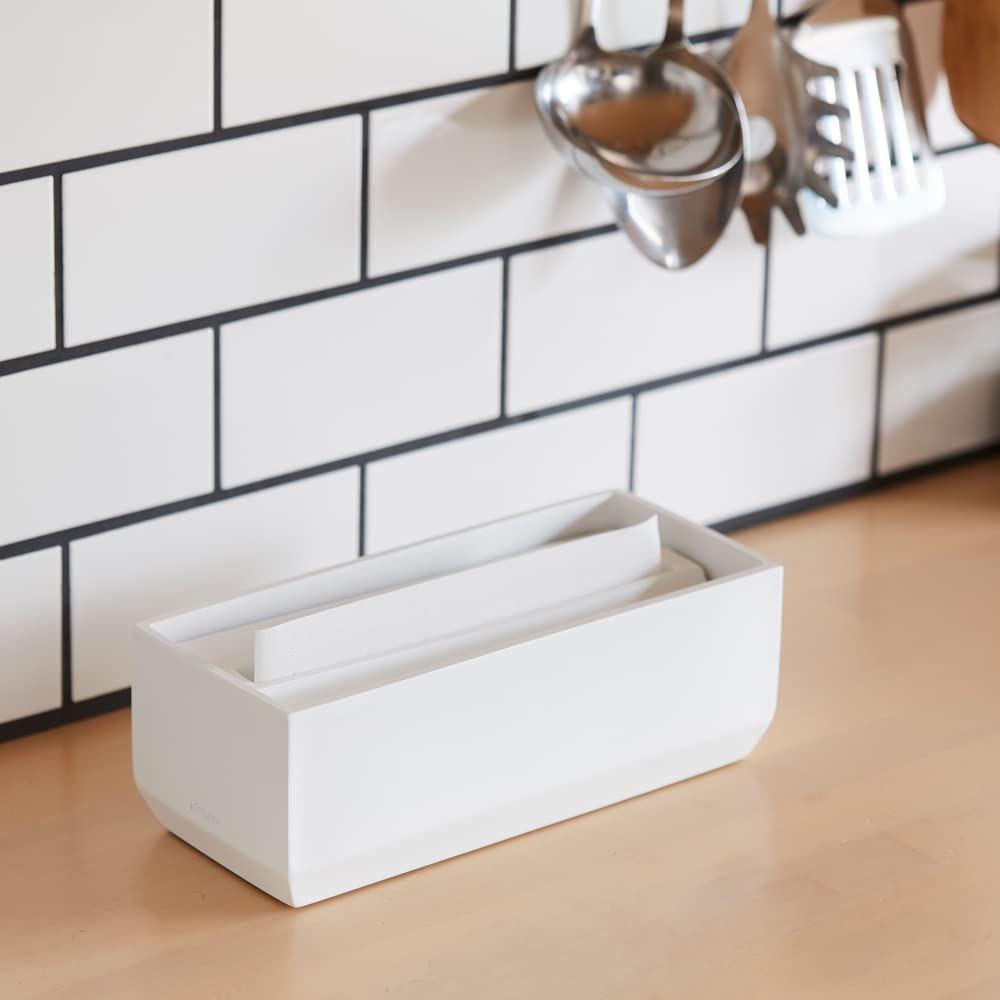 Ideaco Paper Towel Box, Trell 110, White, Matte