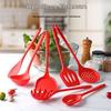 Silicone Spatula & Pot Holder Set with Non-stick Soup Ladle, High-Temperature Resistant Kitchenware for Daily Cooking and Stir-fry Use