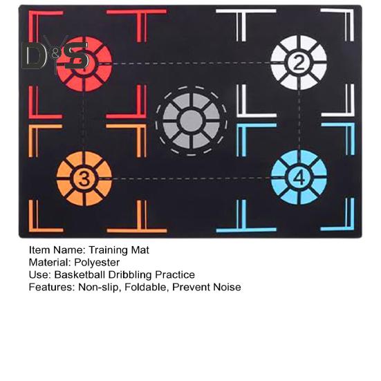 Basketball Training Mat for Kids Improve Dribbling Skills Non-Slip Surface Mat Foldable Anti-Slip Sport Mat Ball Control Dribble Practice Mat