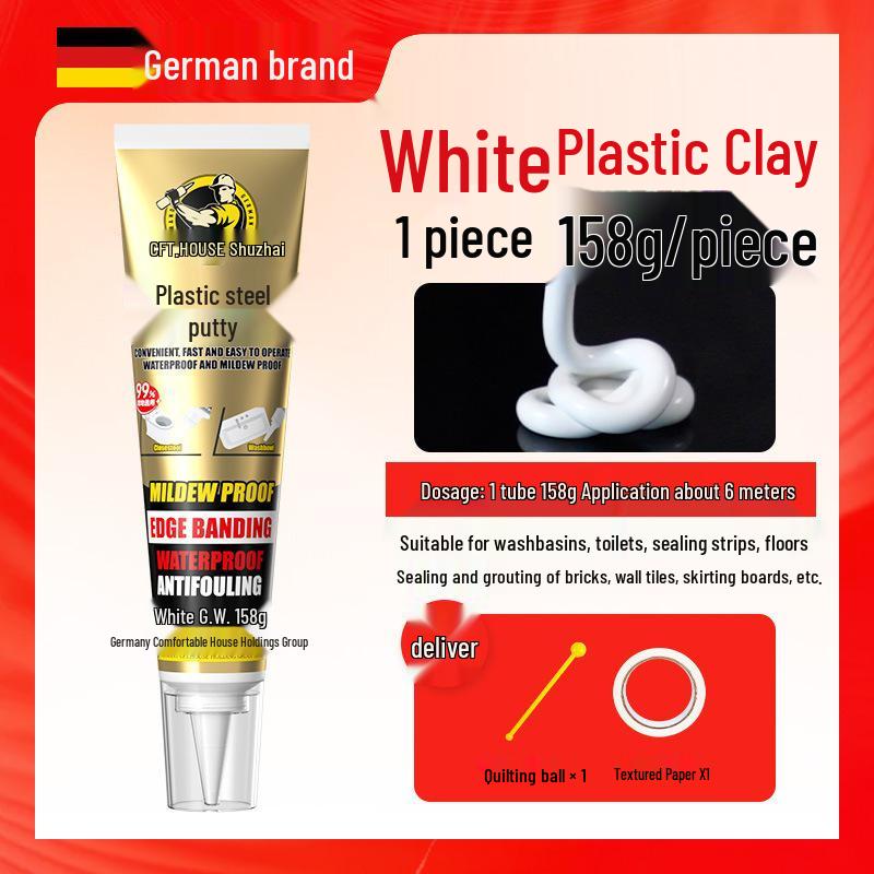 Plastic Steel Waterproof Sealant for Kitchen & Bathroom Gaps