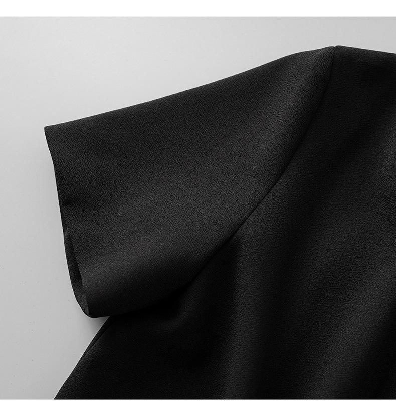 Socialite Beaded Skirt High-End Waist-Slimming Pleated Dress for Women - Summer Edition