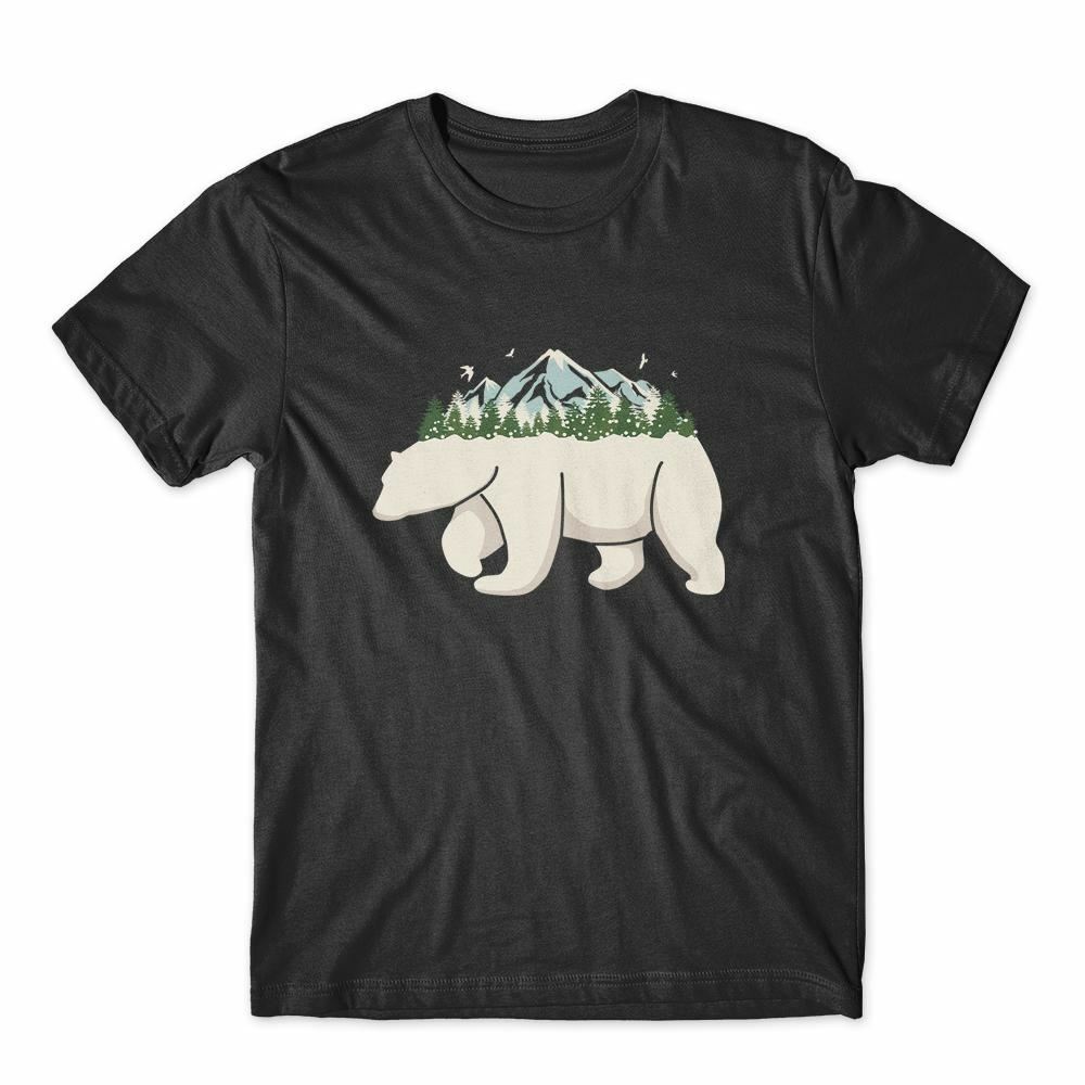 

Polar Bear Wild Mountain T-Shirt 100% Cotton Premium Tee NEW 4XL
