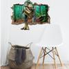 Living Room Smashed Wall Arts Removable Wall Stickers Dinosaur Wall Mural Wall Decals Self Adhesive