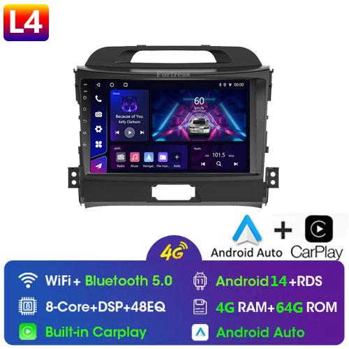 Fortress 5G WIFI Android Auto Radio 2 Din For KIA Sportage 3 2010-2016 Car Multimedia Video Player Autoradio Carplay 8 Core GPS