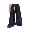 Women's Plus Size Retro High-Waisted Jeans: Slimming, Loose, Wide-Leg, Floor-Length Pants for Autumn/Winter.