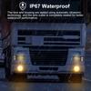 2Pcs 4 Inch Round Amber Strobe Lights 24 LED Trailer Tail Lights Amber 4" LED Strobe Light Stop Turn Tail Light Brake Lights for Trailer Truck 10-30V