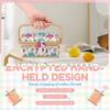 Sewing Kit Storage Box Sturdy Dust Proof Sewing Organizer Basket PortableKnitting Needles Storage Bag For Sewing Accessories