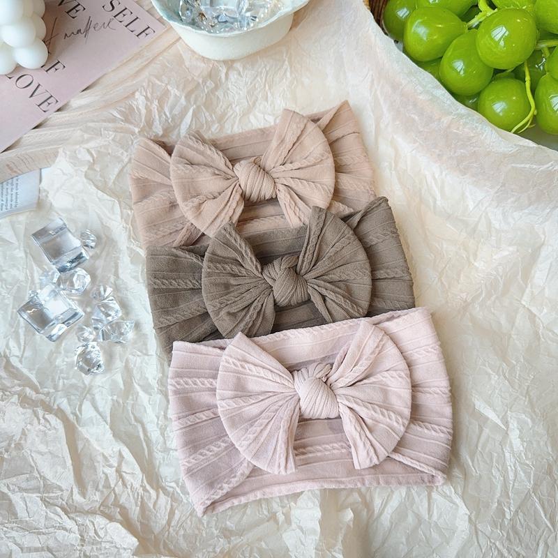 3 stk Baby Jente Sløyfer Pannebånd Nyfødt Turban Hårbånd Tilbehør Barn Hårbånd Utendørs Småbarn Barn Hodebånd Hårtilbehør