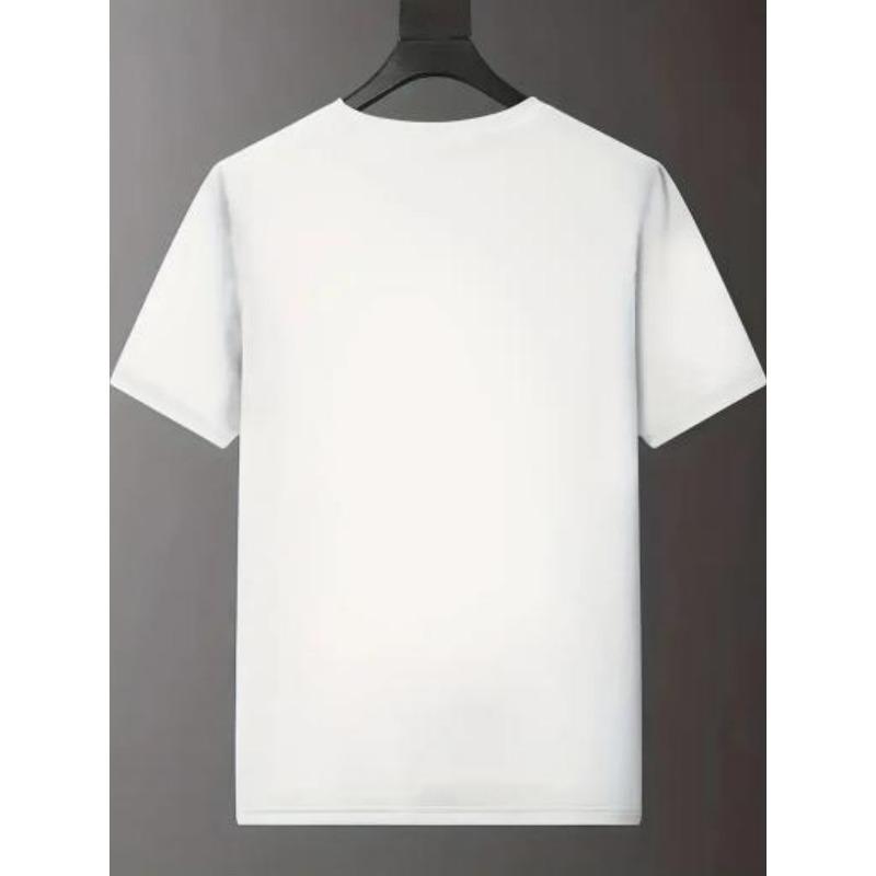 European Size Alice Donut Men'S Casual Pattern T-Shirt - Bold "Alice Donut" Print with Eyes & Cross Design, Crew Neck Short Sleeve Summer Top