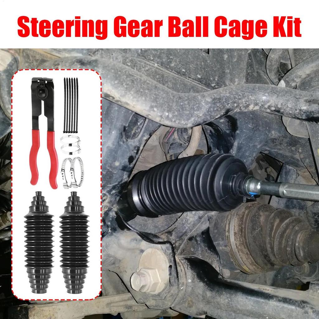 Steering Rack And Tie Rod Boots Dustproof 2 Pieces Universal Auto Supplies Steering Rod Cover For SUV RV Vehicle Winter Cold