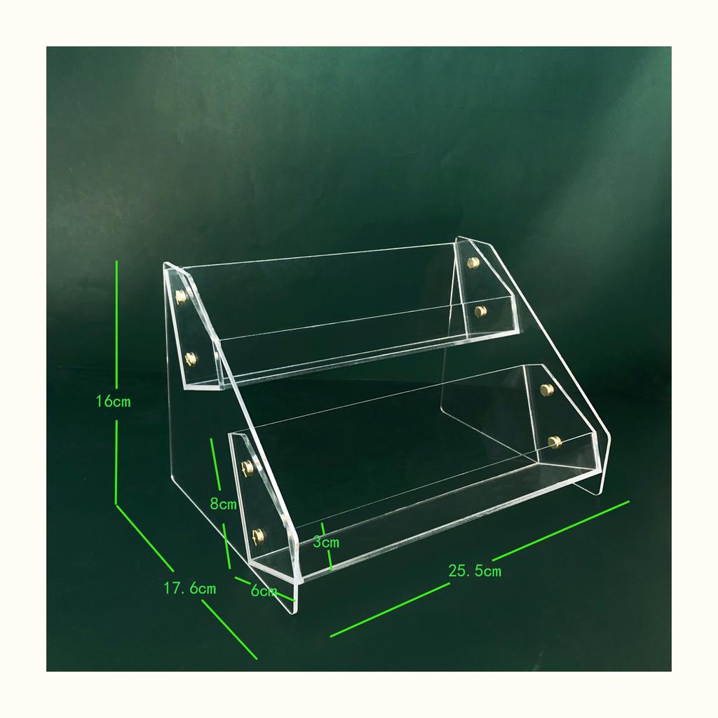3/4/5Tier Acrylic Display Stand For Lipstick Lip Glaze Eye Shadow Tray Air Cushion, Clear Makeup Storage Rack Cosmetic Organizer