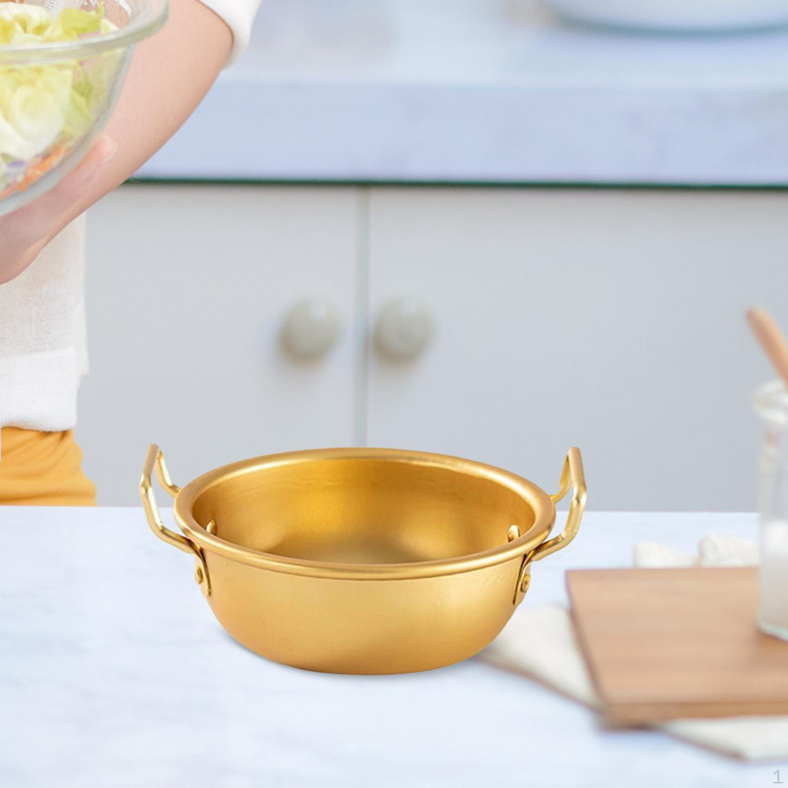 Aluminum Rice Bowl, Traditional Elegant Kitchen Utensil, Soup And Hiking Dish, Food Bowl for Dinner 12.5cm