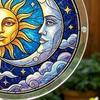 Acrylic Puzzle Suncatcher Stained Glass Effect Window Hanging Ornament DIY Art Puzzle Sun Catcher Kit for Home Garden Decor