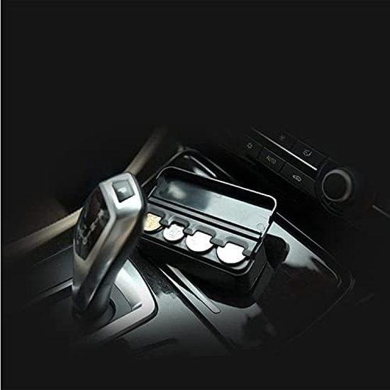 2 Pack Coin Holder for Car, Coin Organizer, Portable Coin Storage, Suitable for Most Car and Trucks, Black