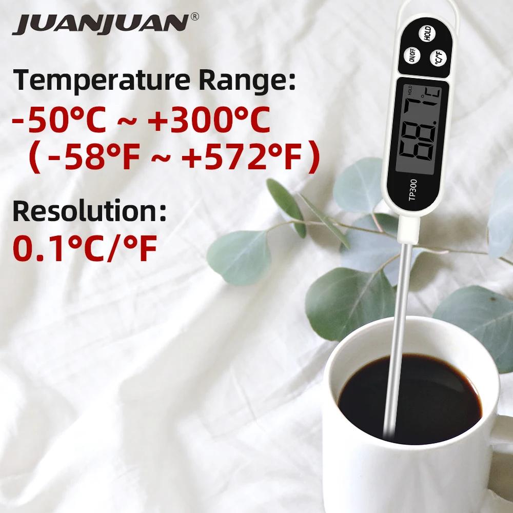 Digitales Lebensmittelthermometer Elektronisches Küchen-Kochthermometer für Fleisch BBQ Milch Öl Temperaturmesser