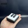 Black And White Piano Keys 2Pcs Keychain Pendant, 3D Printed Mini Stress Relief Toy, Smooth Buttons Commuter Toy Key Chain with Metal