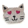Cute DIY Patch Sewn on Clothes Cat Flip Cartoon Sequin Cloth Sticker Apparel Sewing Supplies Arts Crafts