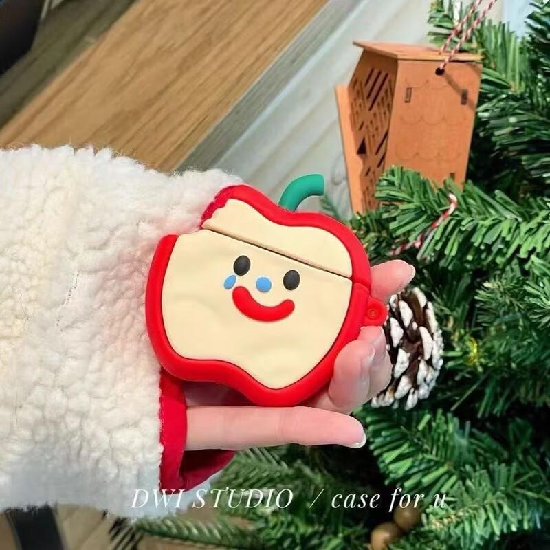 Fumide Crying Apple AirPods Pro/Pro 2 Silicone Case with Carabiner