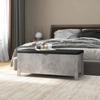 VidaXL Storage Box and Cushion Concrete Grey 105x40x45 Cm Chipboard 326772